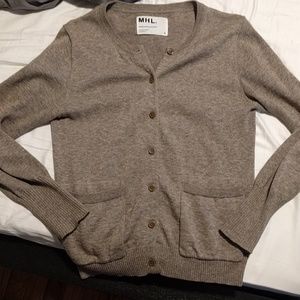 MHL gray brown cardigan